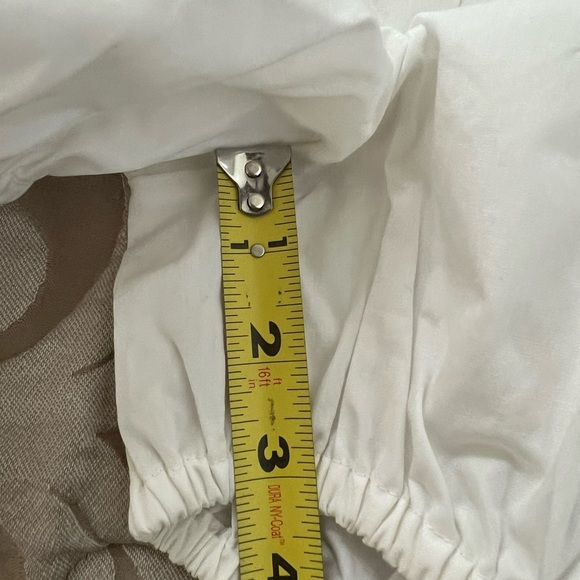 Fiorucci White button down elastic waist romper size 40 IT/4 US NWT Cotton - Picture 8 of 11